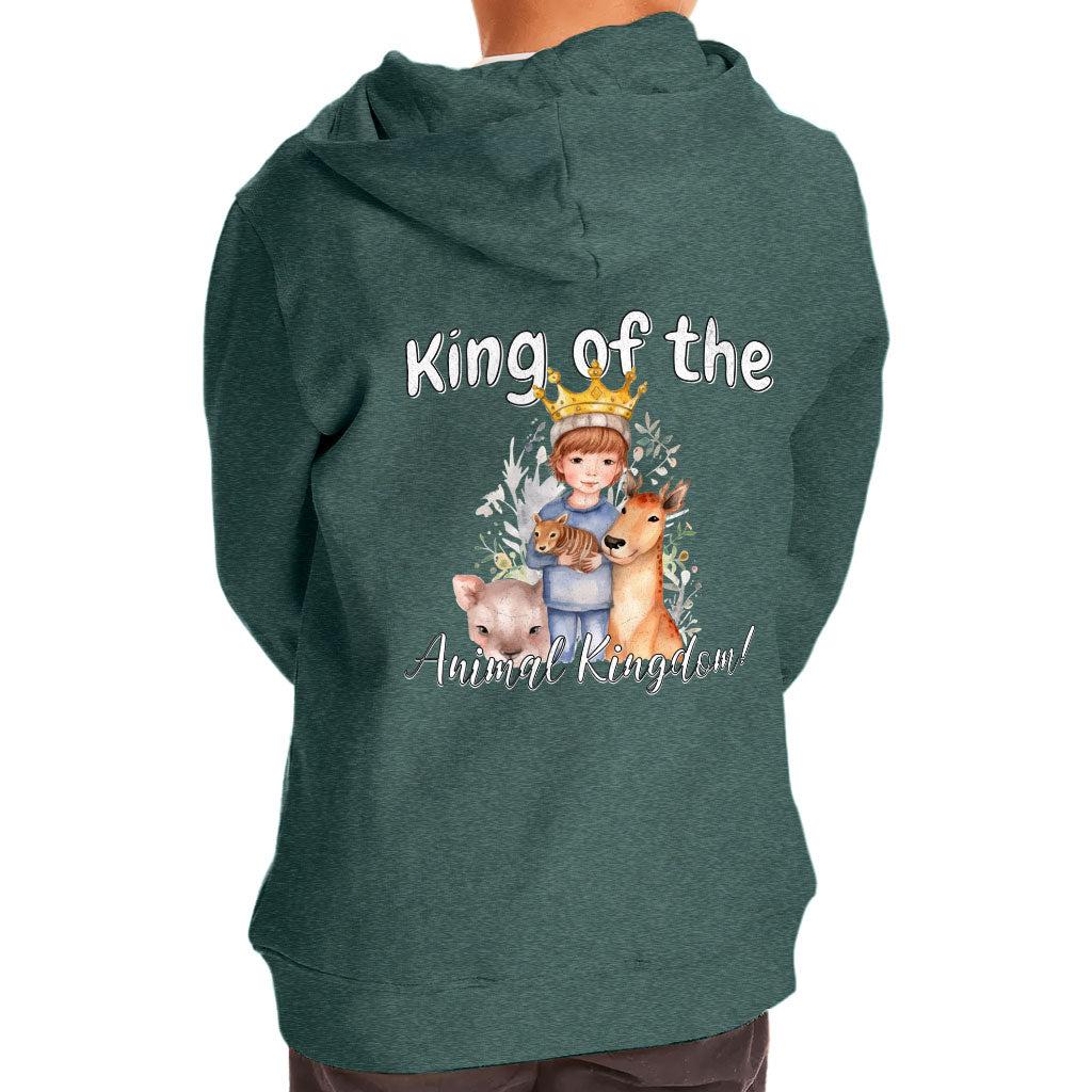 King Of the Animal Kingdom Toddler Full-Zip Hoodie - Cool Toddler Hoodie - Graphic Kids' Hoodie