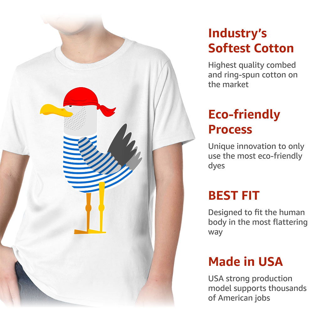 Bird Pirate Kids' Classic Fit T-Shirt - Cool T-Shirt - Printed Classic Fit Tee
