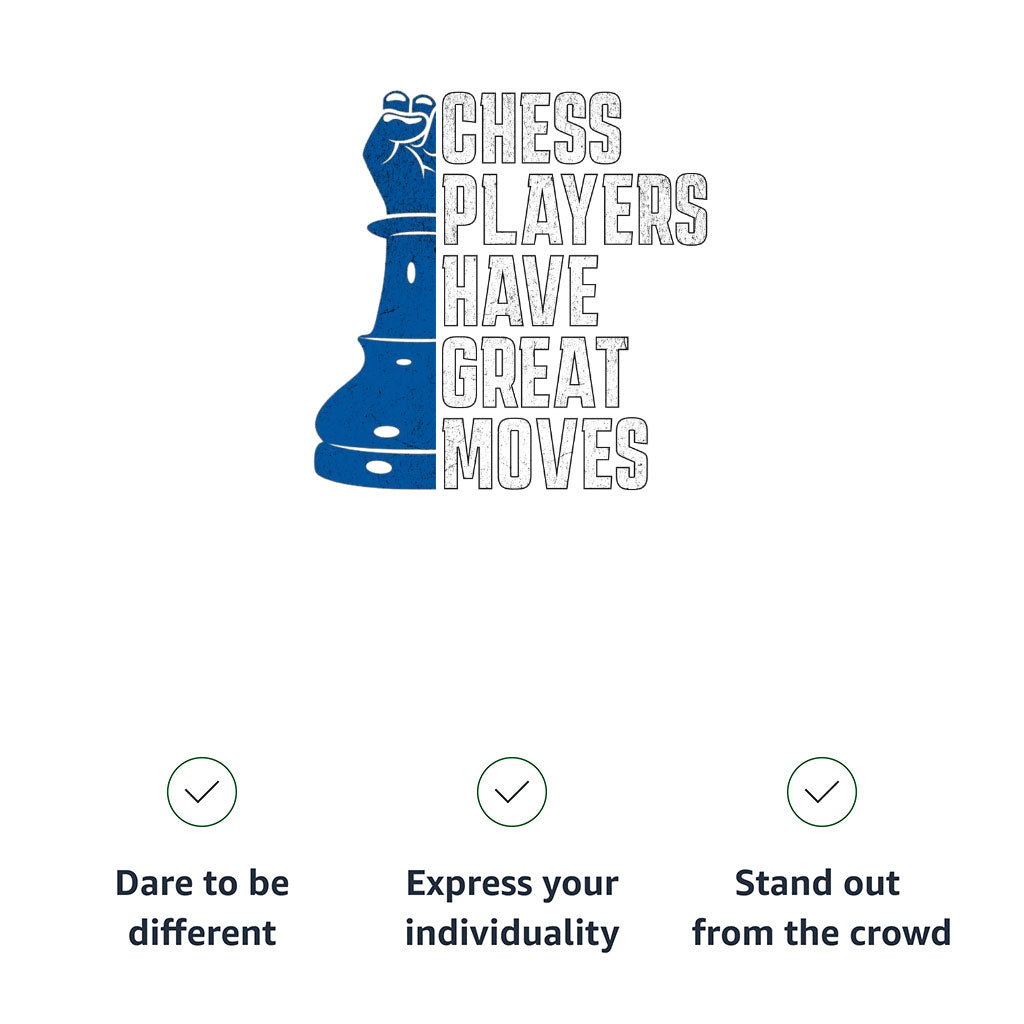 Chess Players Women's Crop Tee Shirt - Cool Design Cropped T-Shirt - Word Design Crop Top