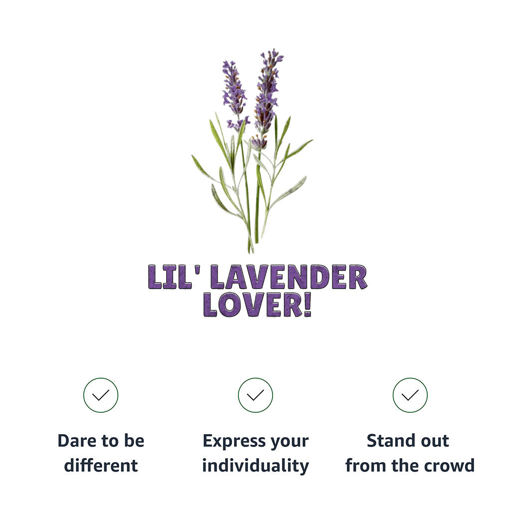Lil' Lavender Lover Toddler T-Shirt - Flower Themed Kids' T-Shirt - Graphic Tee Shirt for Toddler
