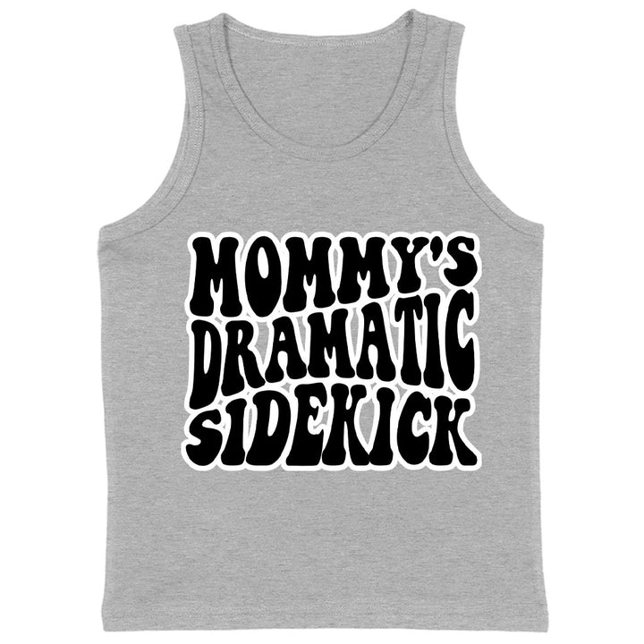 Mommy's Dramatic Sidekick Kids' Jersey Tank - Funny Design Sleeveless T-Shirt - Cool Design Kids' Tank Top