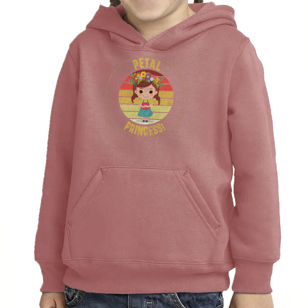 Petal Princess Toddler Pullover Hoodie - Cute Sponge Fleece Hoodie - Graphic Hoodie for Kids