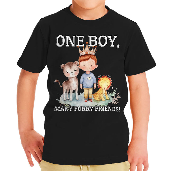 Many Furry Friends Toddler T-Shirt - Animal Lover Kids' T-Shirt - Graphic Tee Shirt for Toddler