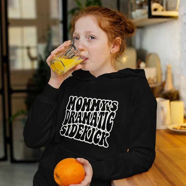 Dramatic Kids' Sponge Fleece Hoodie - Funny Design Kids' Hoodie - Cool Design Hoodie for Kids